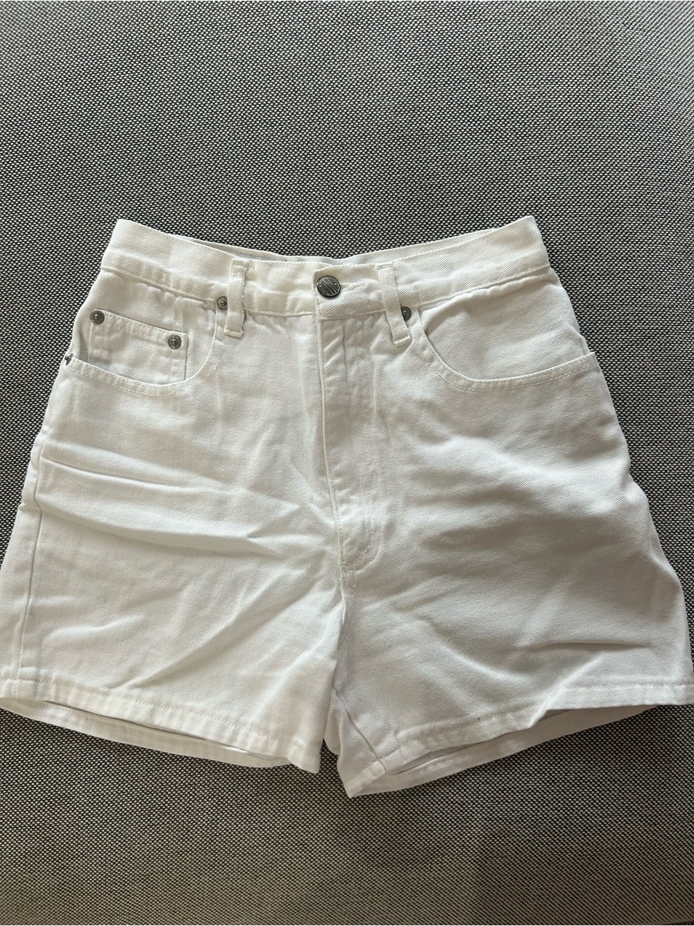 Vintage Gitano High-Waisted White Denim Shorts